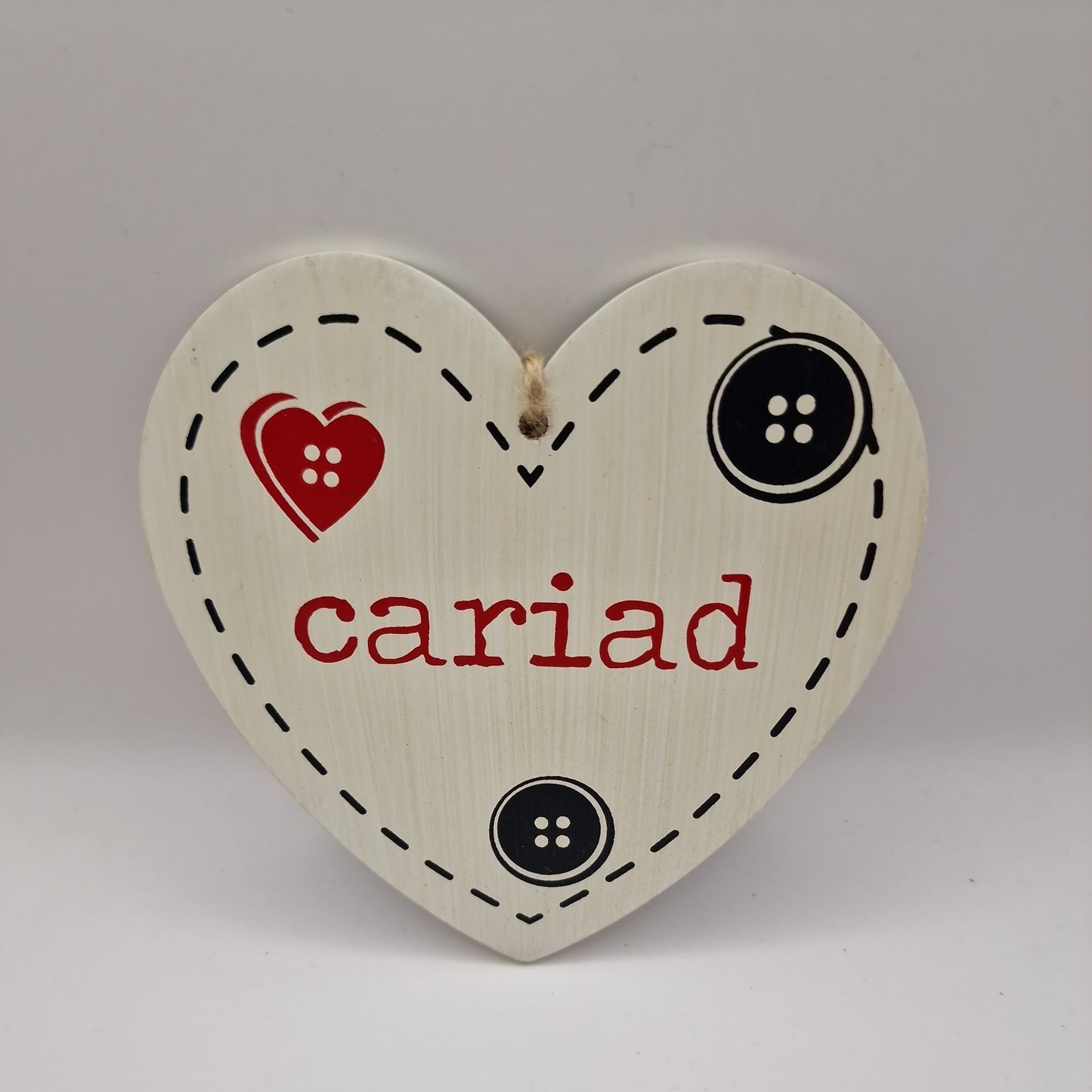 Cariad Hanging Plaque Welsh Language Gift