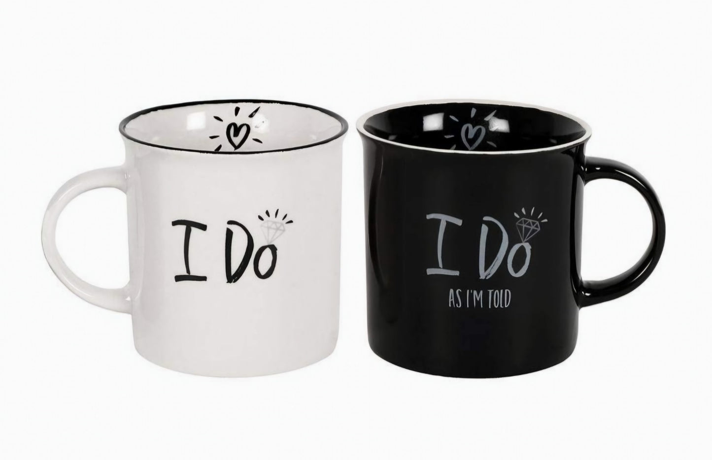Ceramic Bride And Groom Mugs I do Wedding engagement Gift