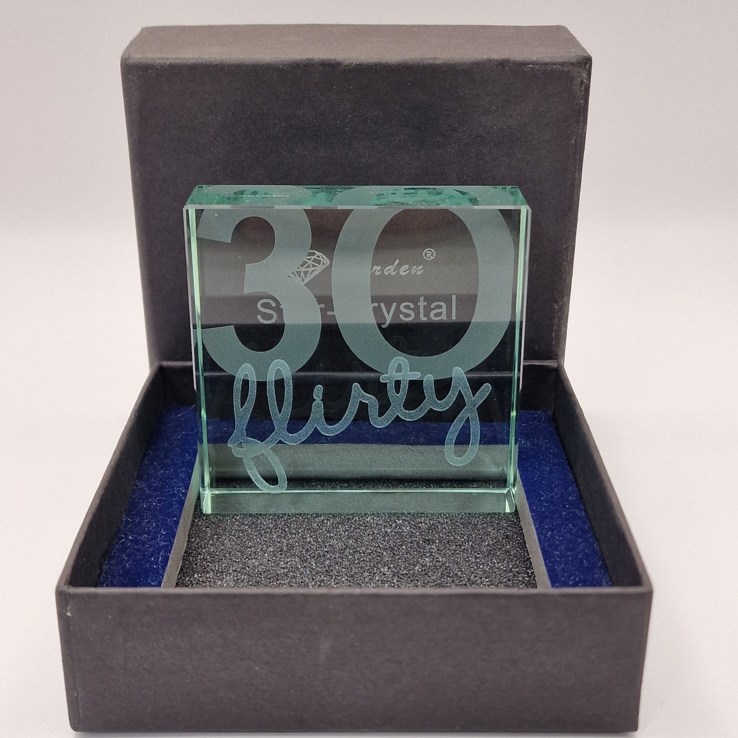 30 Flirty Lazer Cut Crystal Ornament 30th Birthday Gift