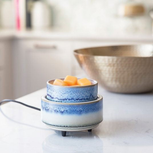 2 In 1 Fragrance Electric Warmer Wax Melt Oil Burner Candle