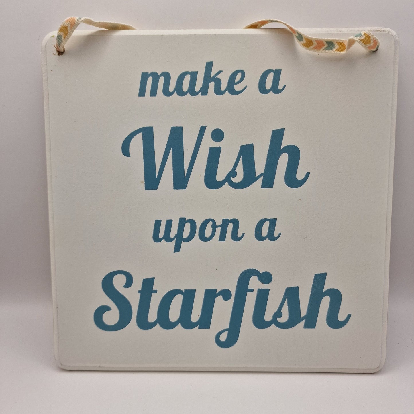 Natural Wooden Beach hanging Plaque Rustic Holiday Home Shabby Chic