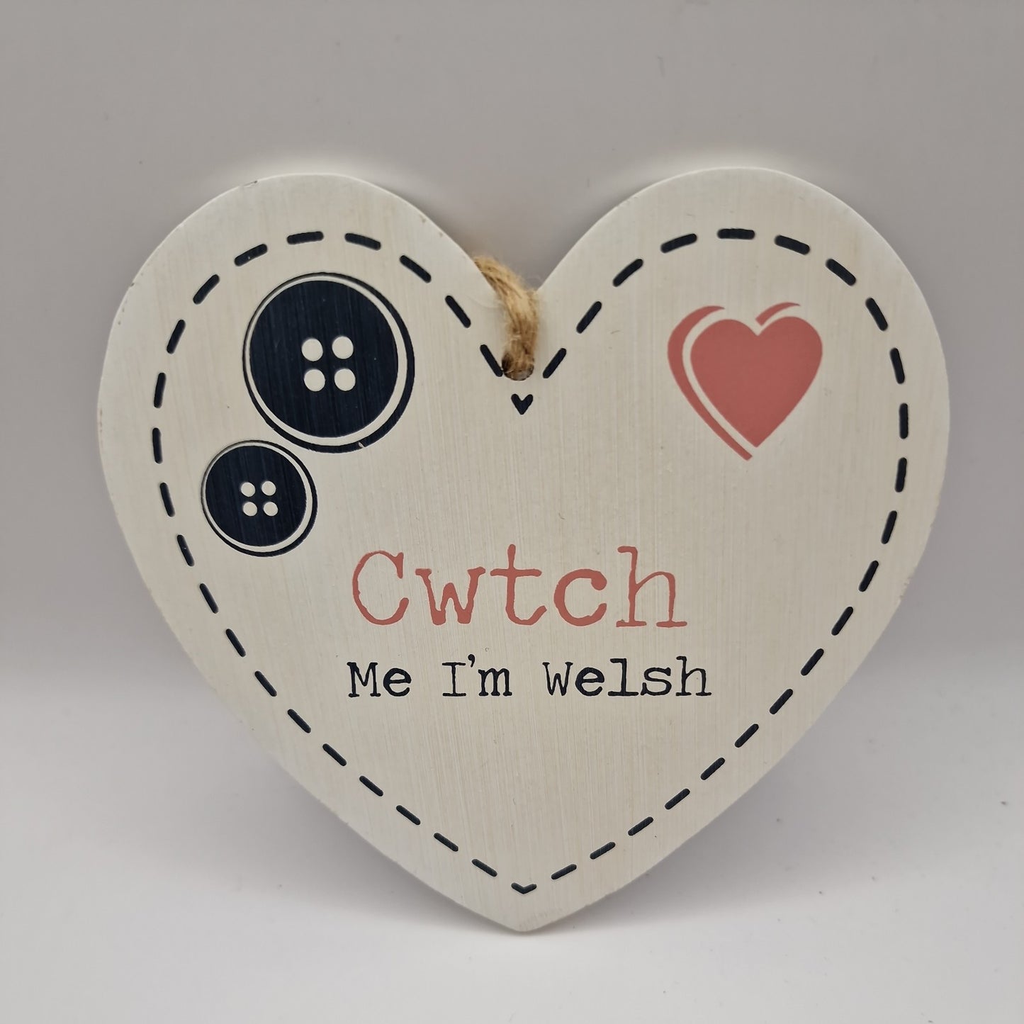 Cwtch me I'm Welsh Hanging Plaque Welsh Language Gift