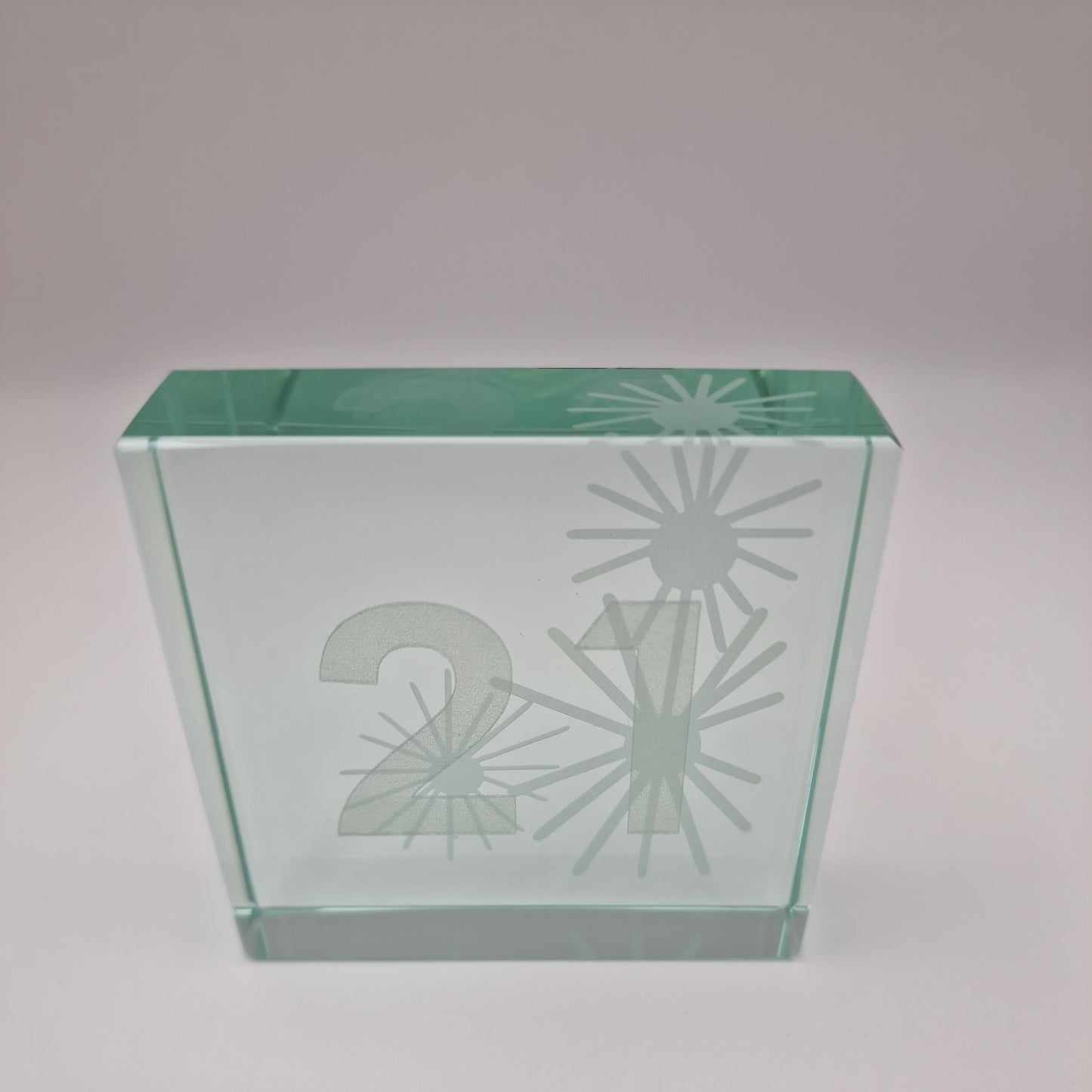 21 Lazer Cut Crystal Ornament 21st Birthday Gift