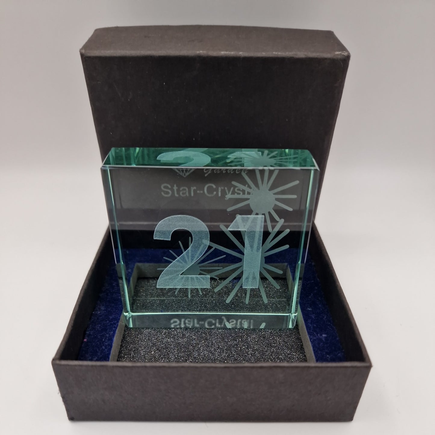 21 Lazer Cut Crystal Ornament 21st Birthday Gift