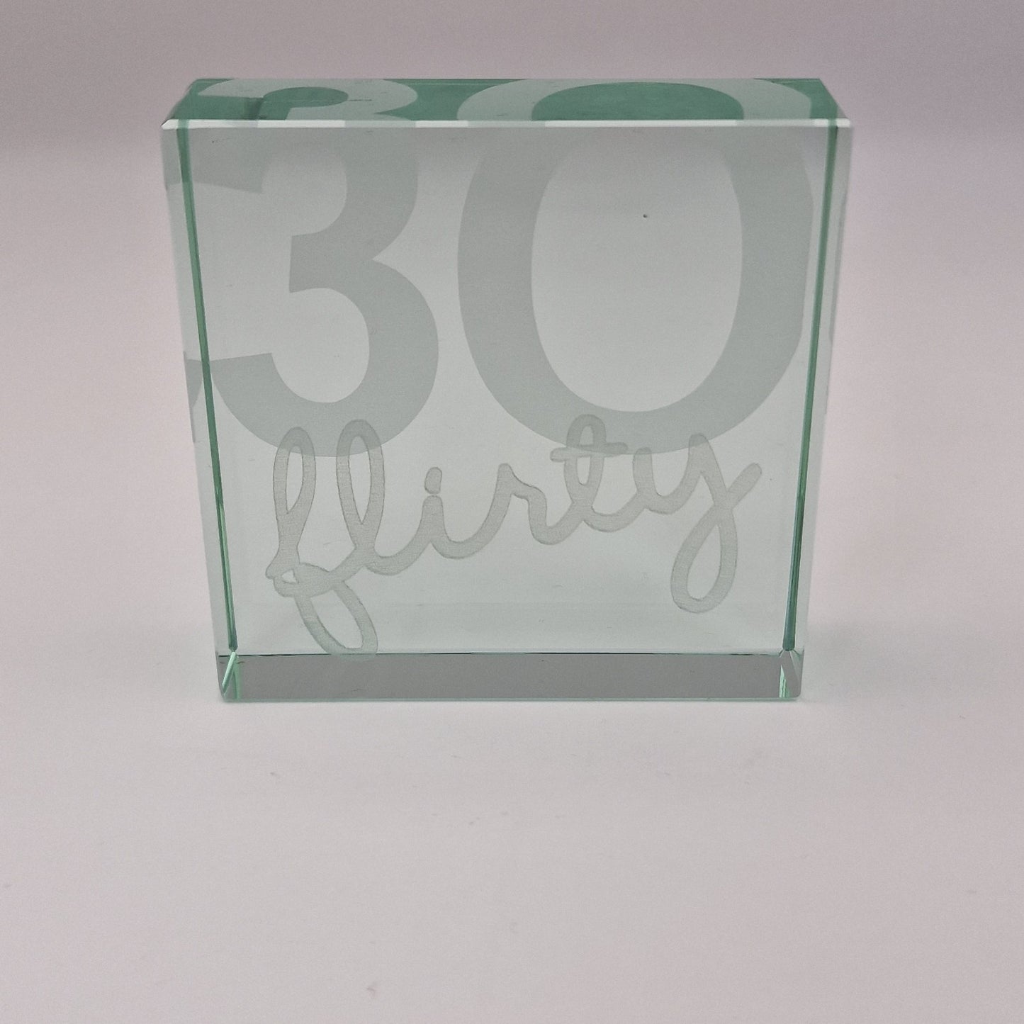 30 Flirty Lazer Cut Crystal Ornament 30th Birthday Gift