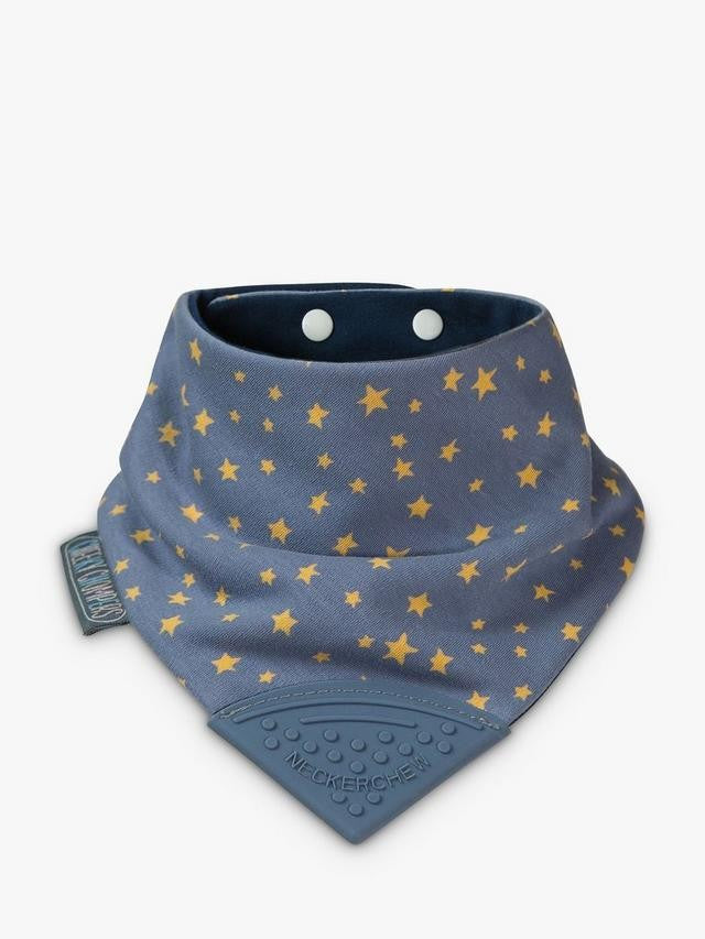 Cheeky Chompers Neckerchew Teething Dribble Bib, Midnight Stars