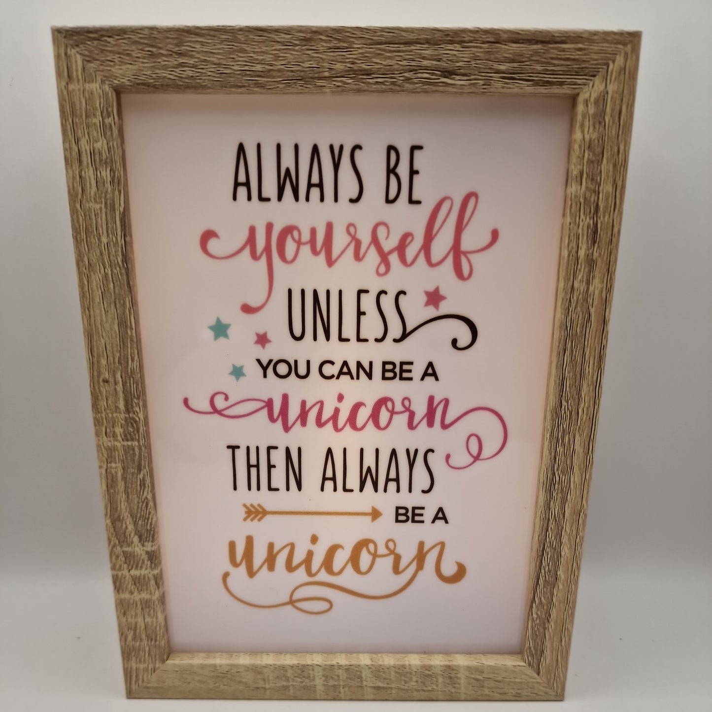 always be yourself light box gift birthday present funny humorous