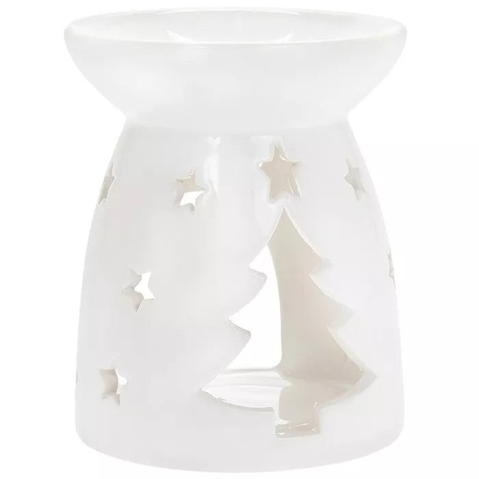 Christmas Tree Wax Melt Oil Burner with Tealight & Wax Melts Xmas Decor