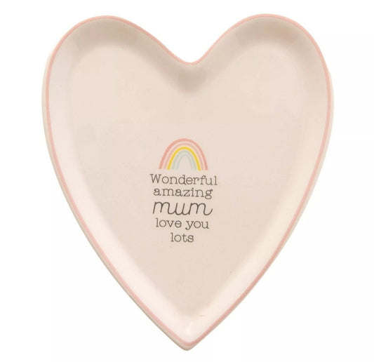 Wonderful Amazing Mum Ceramic Trinket Tray Gift Mothers Day Birthday