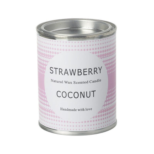 Strawberry And Coconut Candle Tin