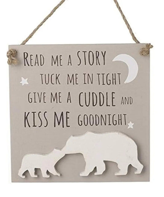 Read Me A Story Plaque For Nursery Childs Bedroom Gift