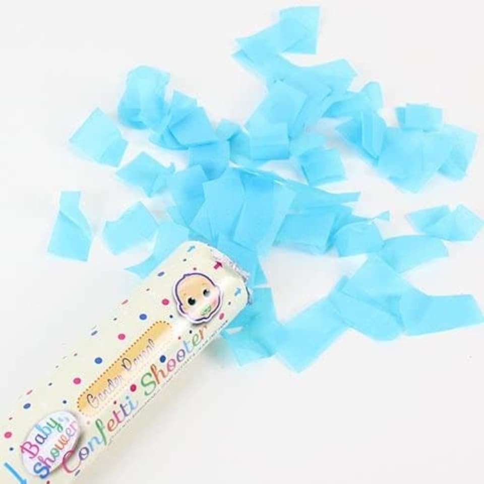 Baby Shower Gender Reveal It's A Boy Paper Confetti Shooter 20cm
