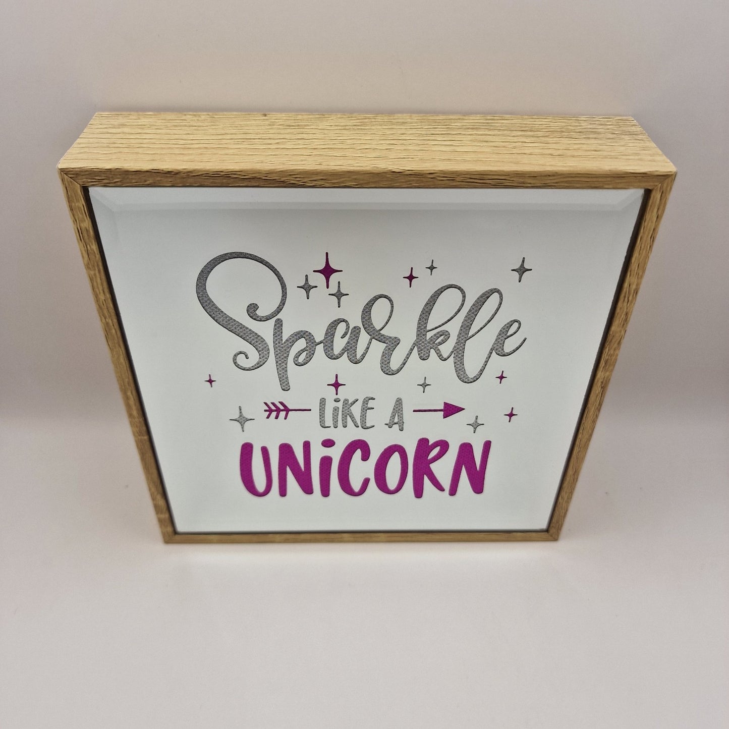 sparkle like a unicorn, light box mirror, glittery, girly, glamorous birthday