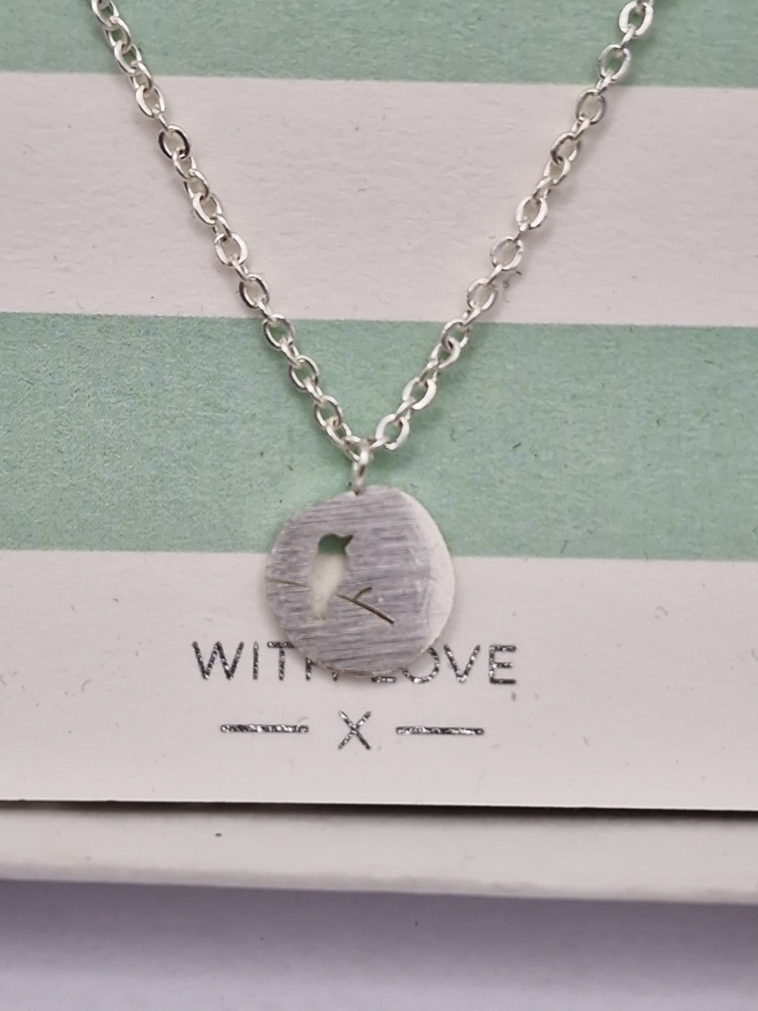 Birdy Necklace Coral & Mint Devon