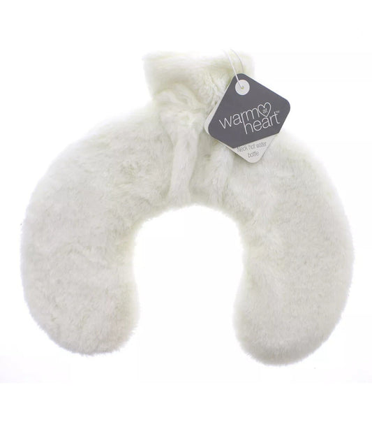 Warm At Heart Fur Neck Hot Water Bottle cream Neck Warmer