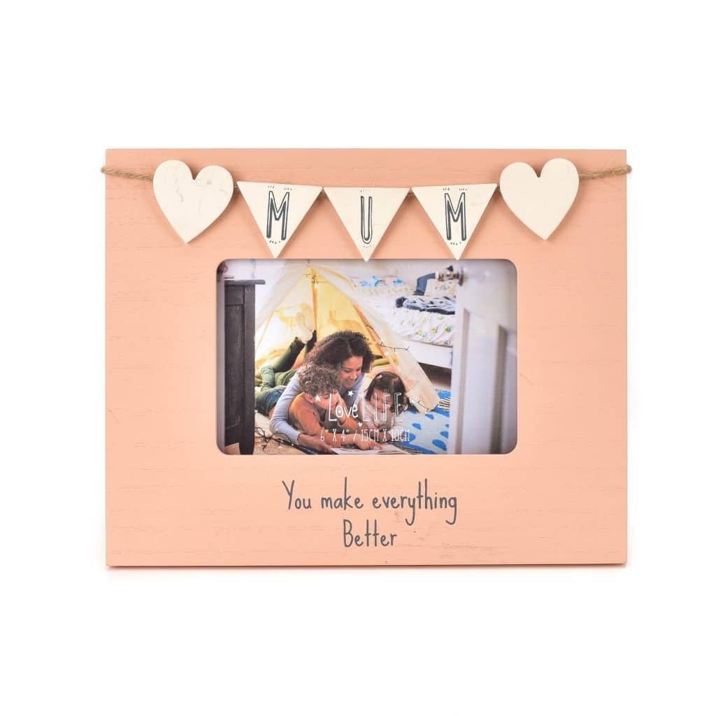 Mum Photo Frame  6" X 4" Pink mothers day birthday