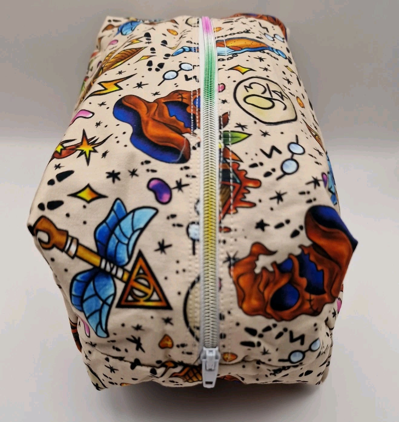 Hand Made Wash / Makeup Bag Using Harry Potter Fabric Great Gift For The HP Fan!