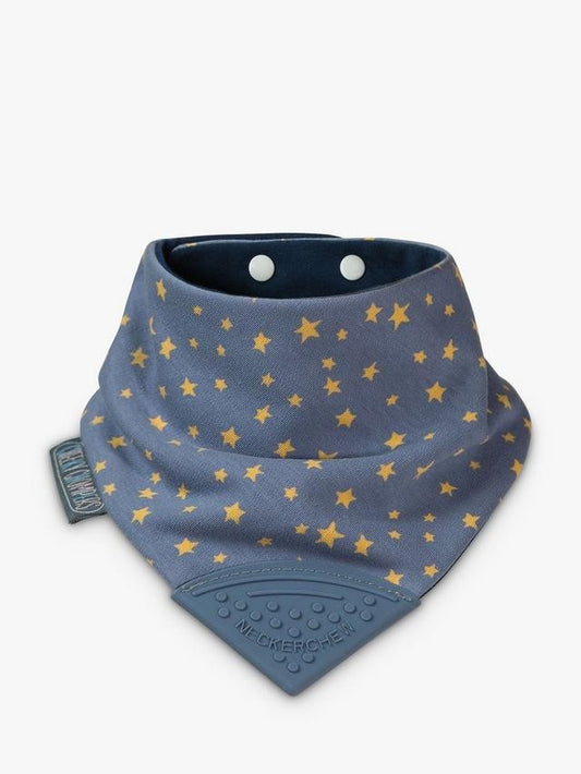 Cheeky Chompers Neckerchew Teething Dribble Bib, Midnight Stars
