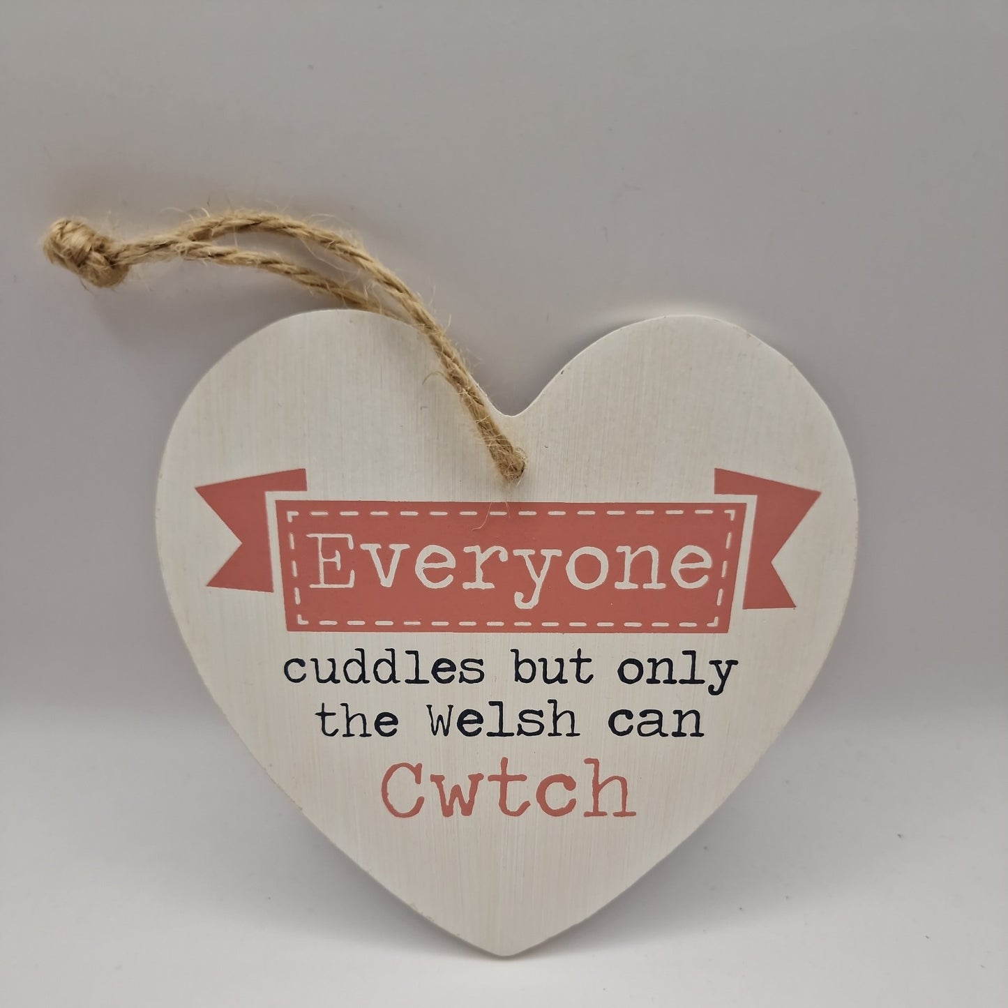 Cwtch Hanging Plaque Welsh Language Gift