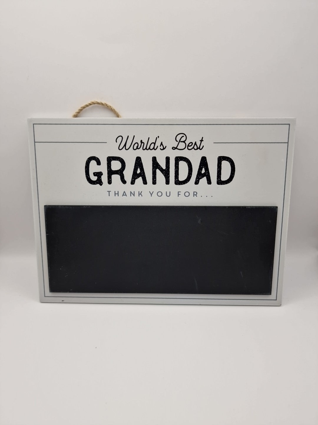 Worlds Best Grandad Hanging Sign With Blackboard Shed Birthday Gift Mancave