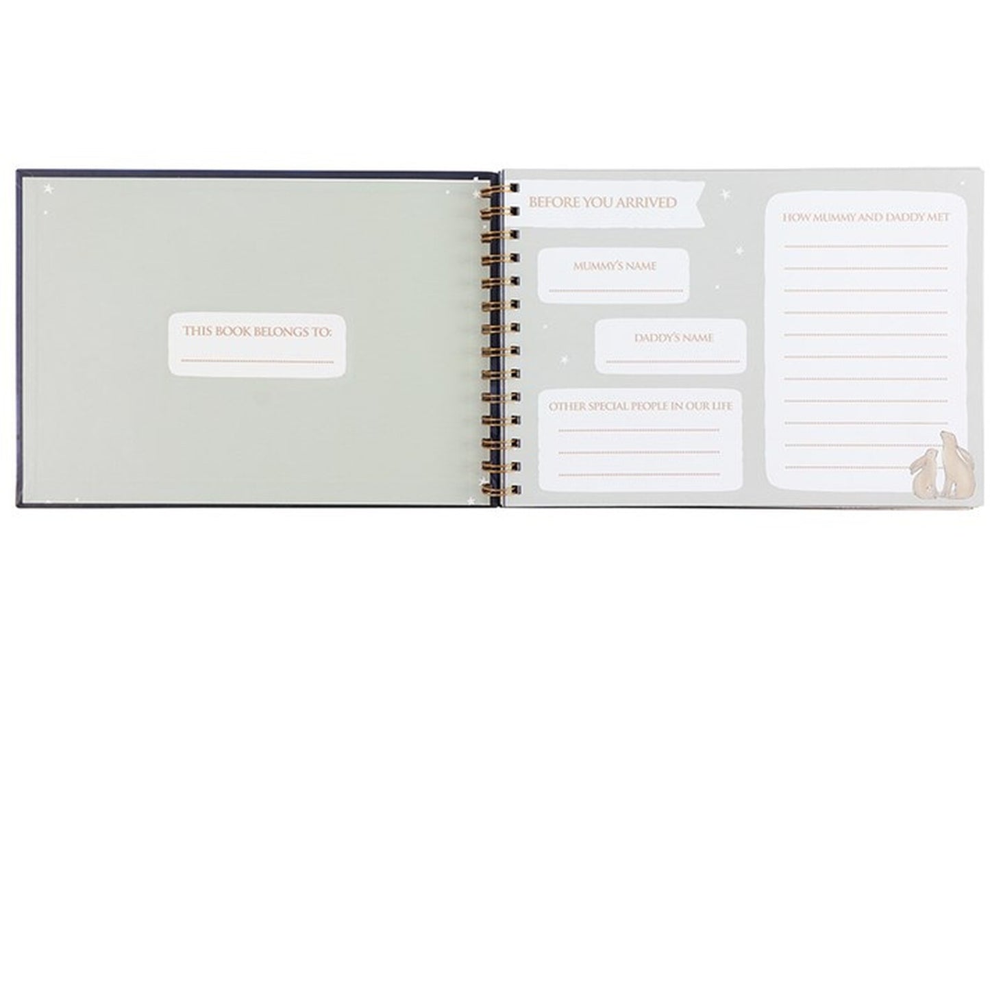 Memories and Moments Baby Record Book Look At The Stars Keepsake Gift Hardback