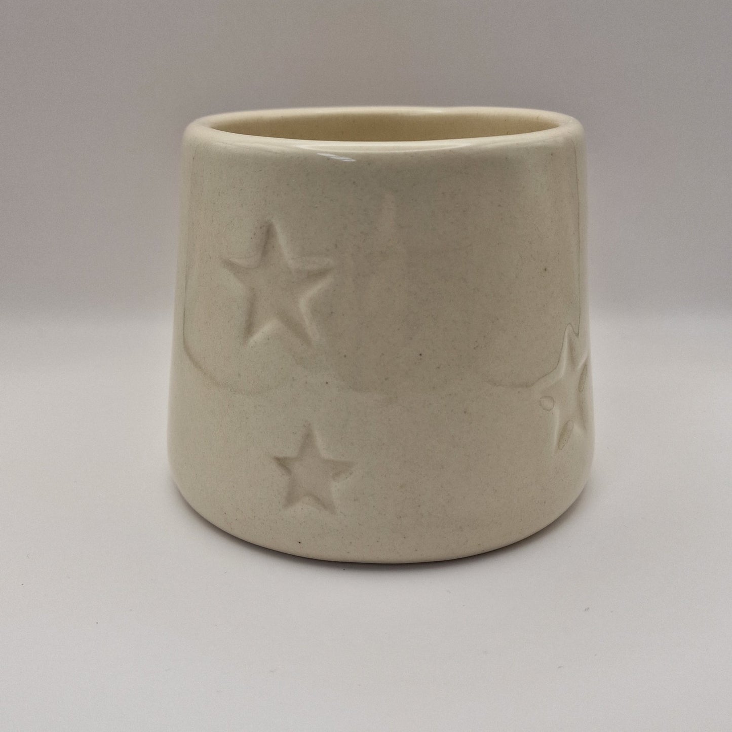 Star Pattern Ceramic Plant Pot