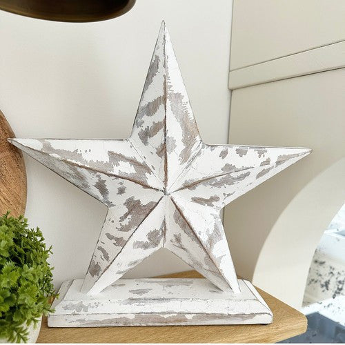 shabby chic Large Distressed Wooden Star