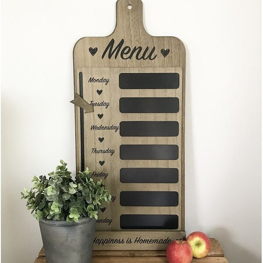 Chalkboard Menu Blackboard Chalk Board Kitchen Wooden  Sign Memo Reusable Home