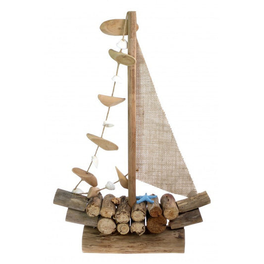 Large Driftwood Boat