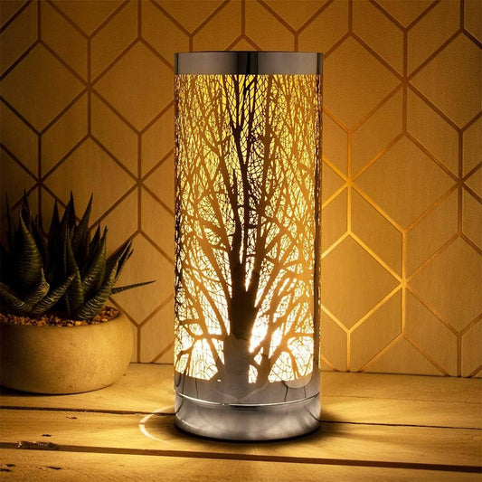 Tall tree design Electric Wax Melt Oil Burner Aroma Lamp Light Touch Control